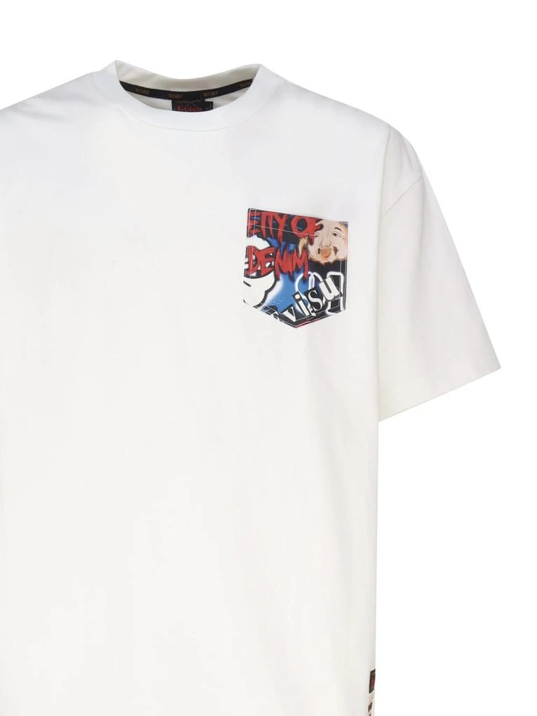 Evisu Cotton T-shirt With Decorated Pocket 3