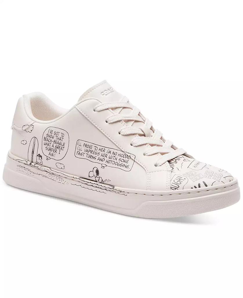 Coach Women's Peanuts Comic High Line Leather Sneakers