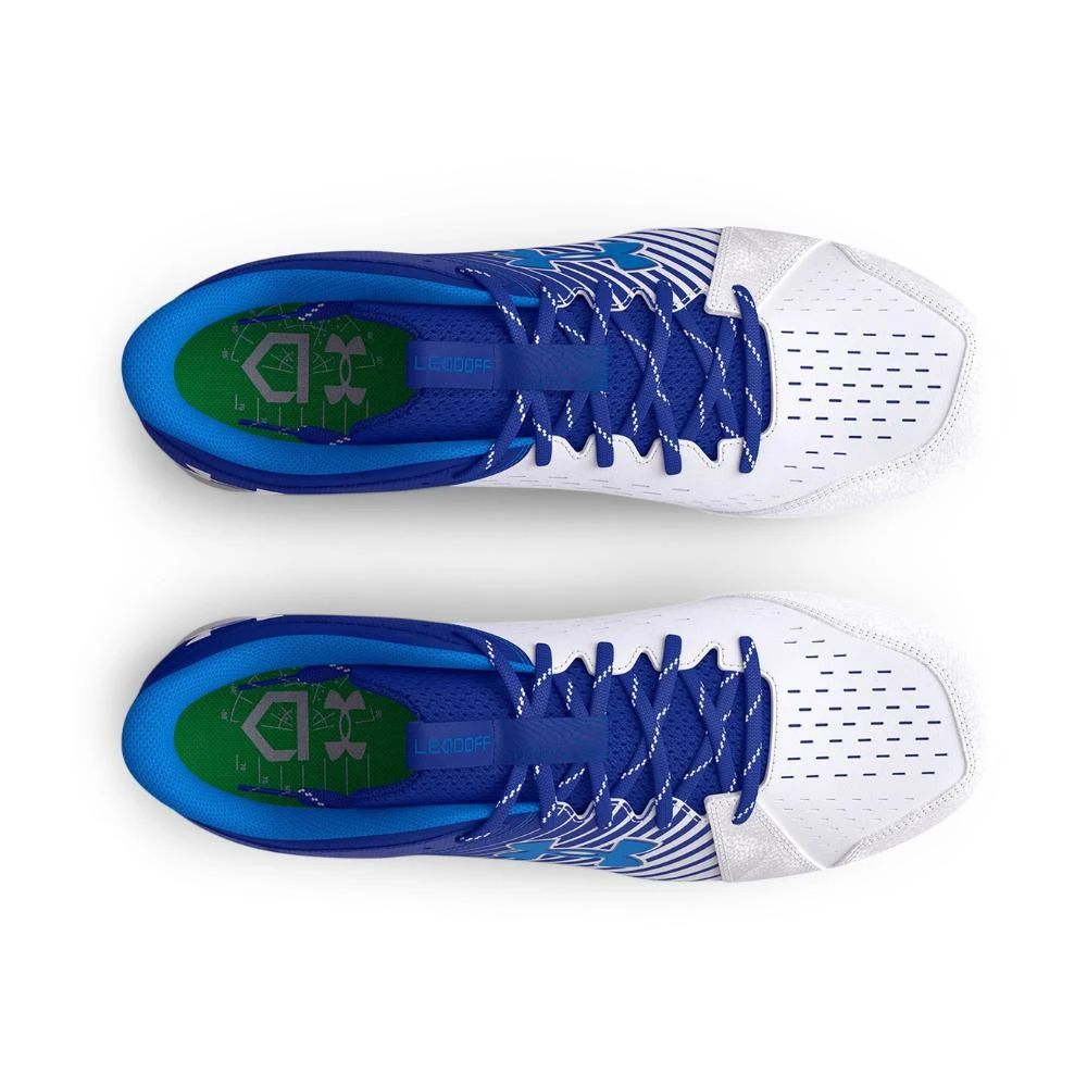 Under Armour Leadoff Men's Royal Blue White Molded Baseball Cleats ZAP293 4