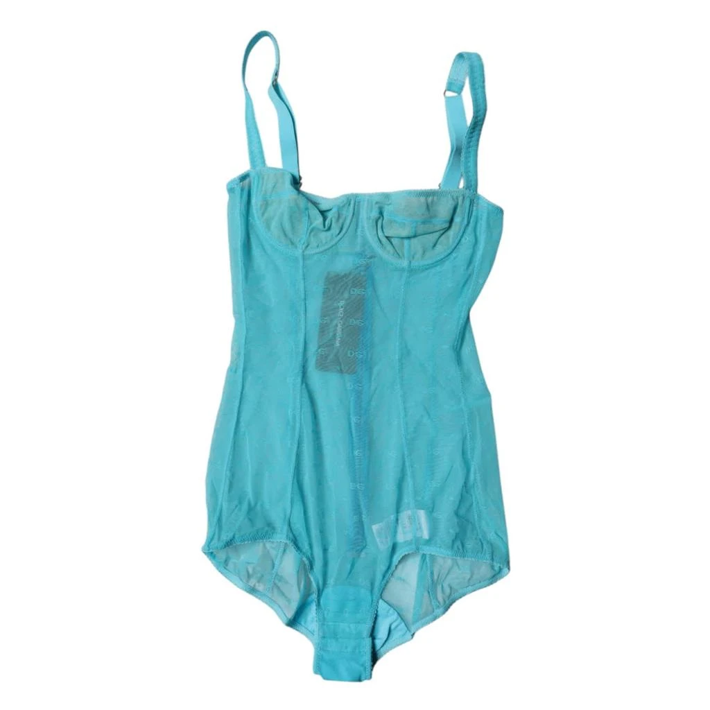 Dolce 
Gabbana blue Tulle Balconette Bra Bodysuit Women
s Underwear 2