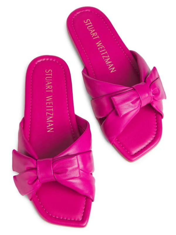Stuart Weitzman Sofia Leather Slides 4