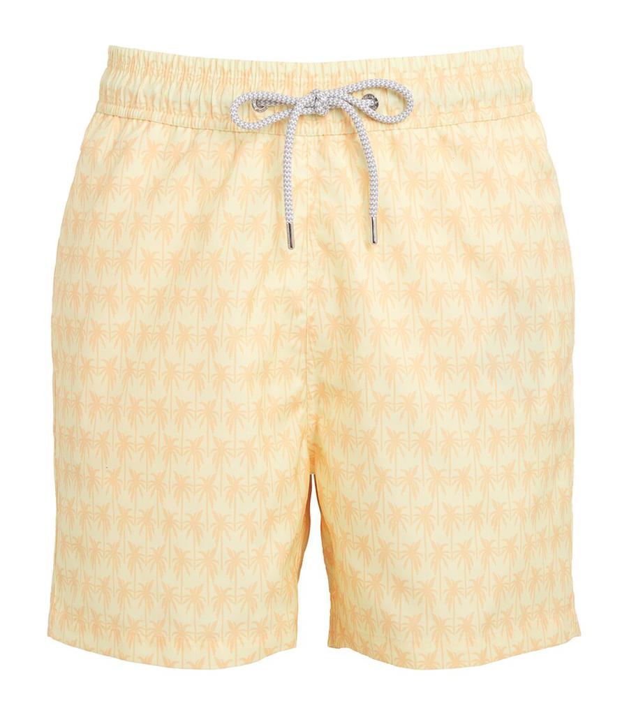LOVE BRAND & Co. Palm Print Staniel Swim Shorts