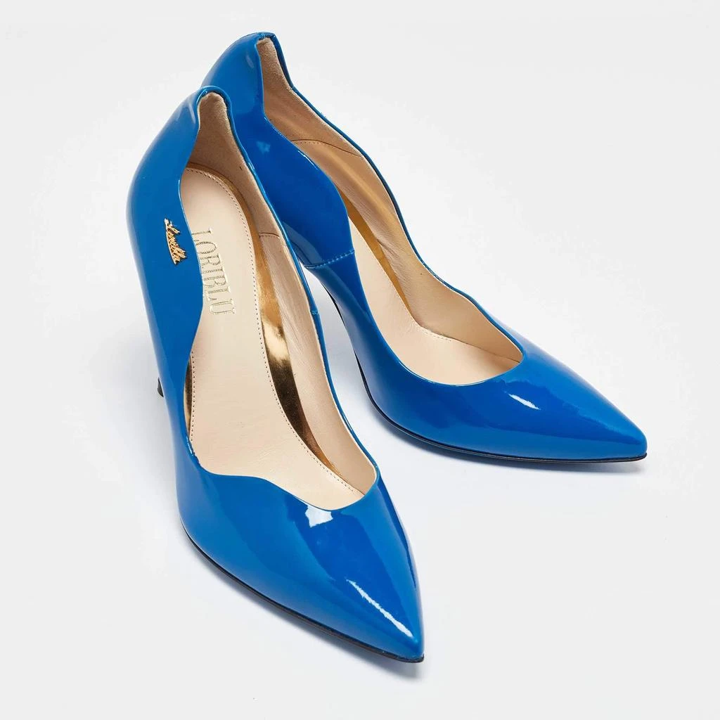 Loriblu Loriblu Blue Patent Leather Pumps Size 37 4