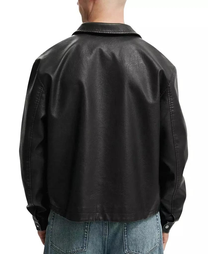 Cotton On Men's Artificial Leather Harrington Jacket 6
