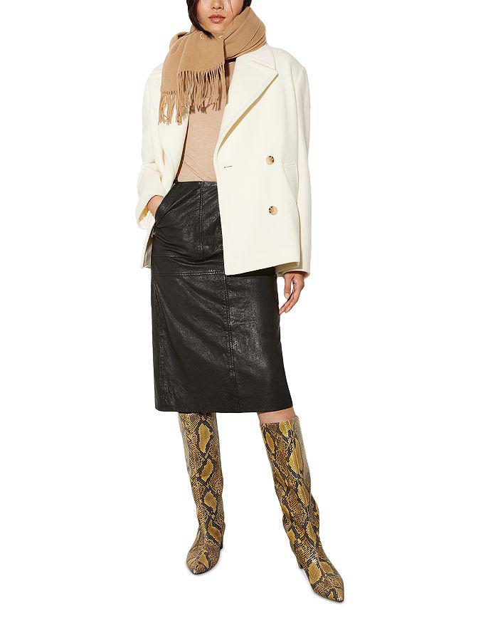MAX&Co Motore Leather Skirt
