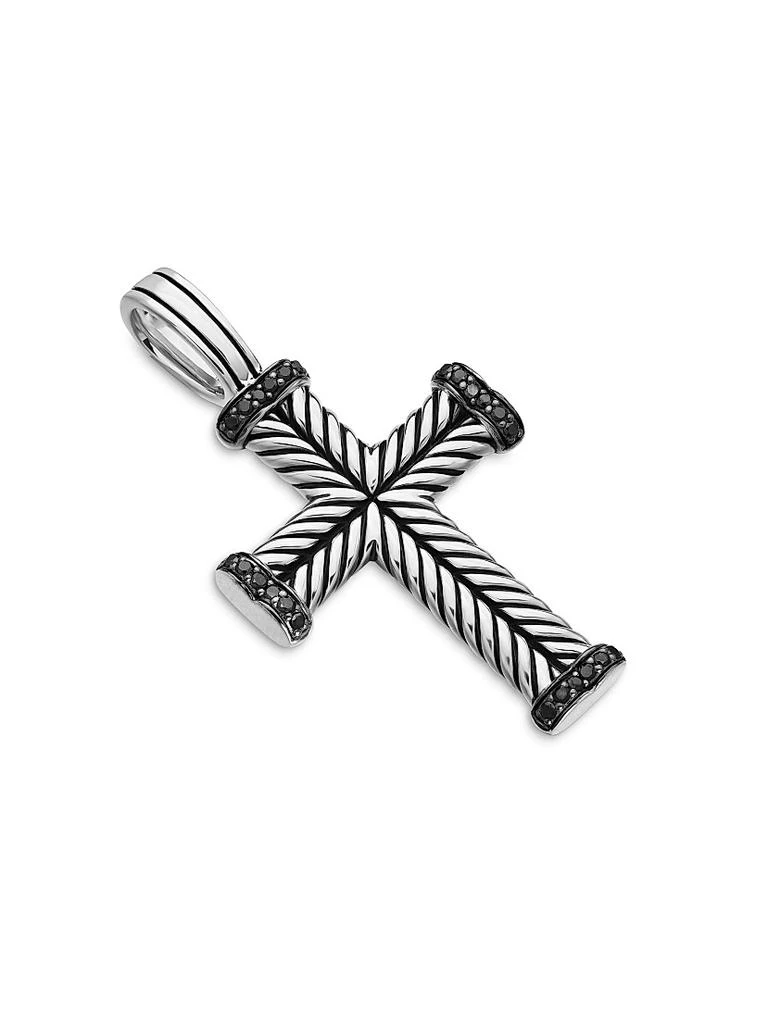 David Yurman Chevron Cross Pendant in Sterling Silver 4