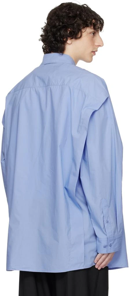 032c Blue 'Please Steam' Oversized Shirt 3