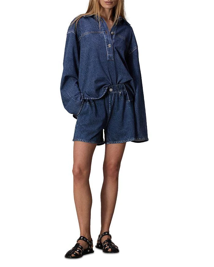 Rag & Bone Miramar Walking Cotton Terry Sweatpant Jean Shorts 2