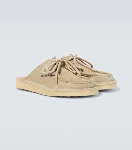 Clarks Desert Nomad suede mules 5