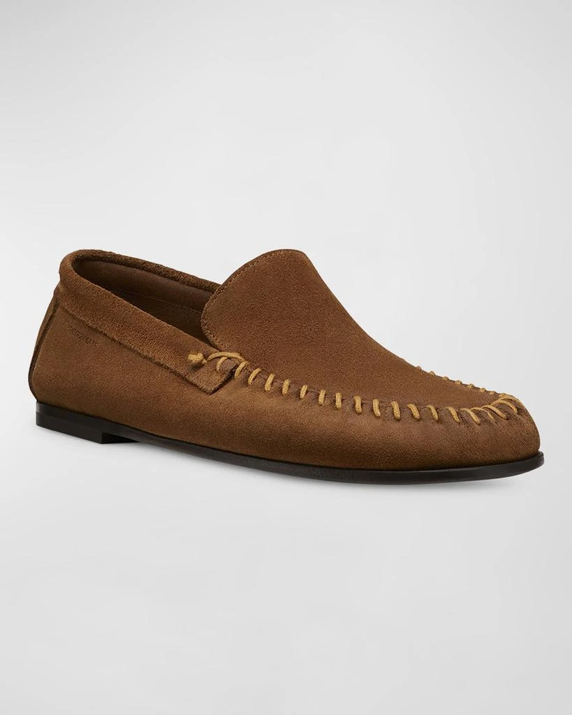 Stuart Weitzman Men's Montauk Suede Venetian Moccasins 2