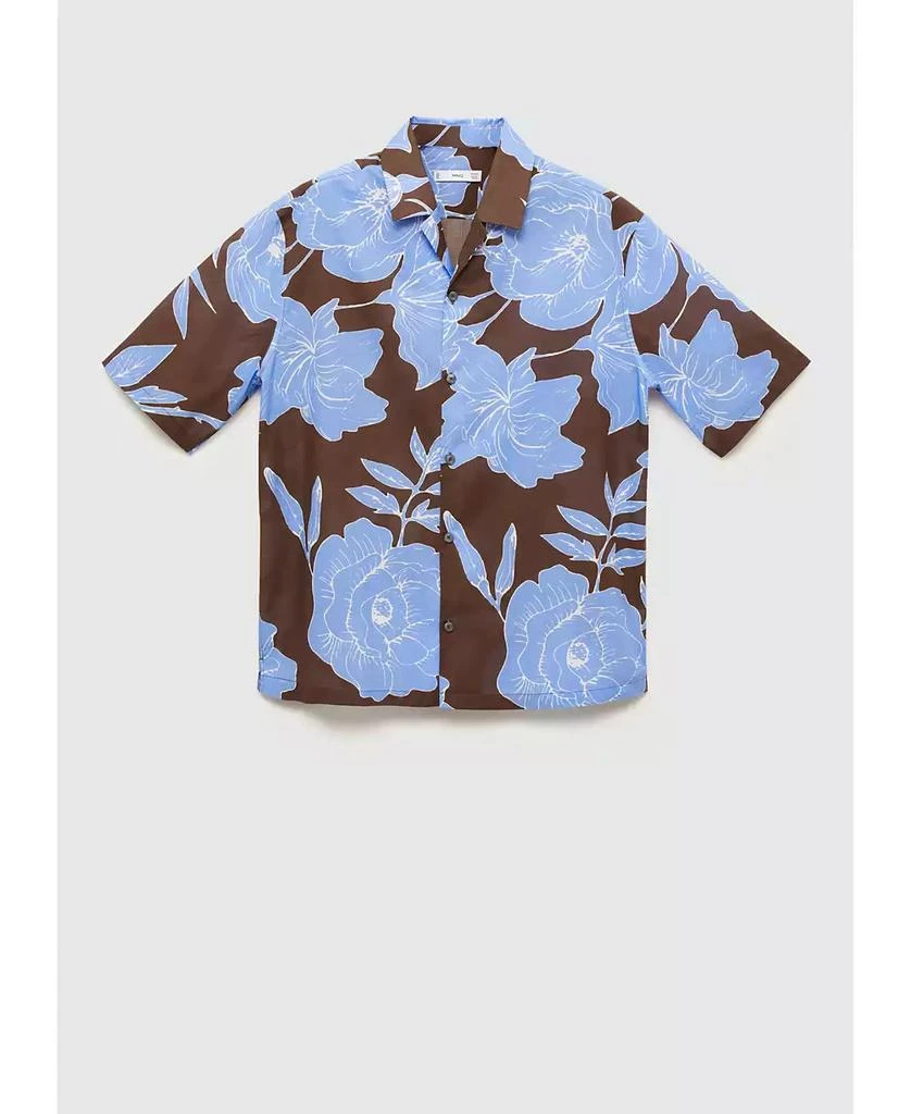 Mango Men's Printed Cotton Shirt 1