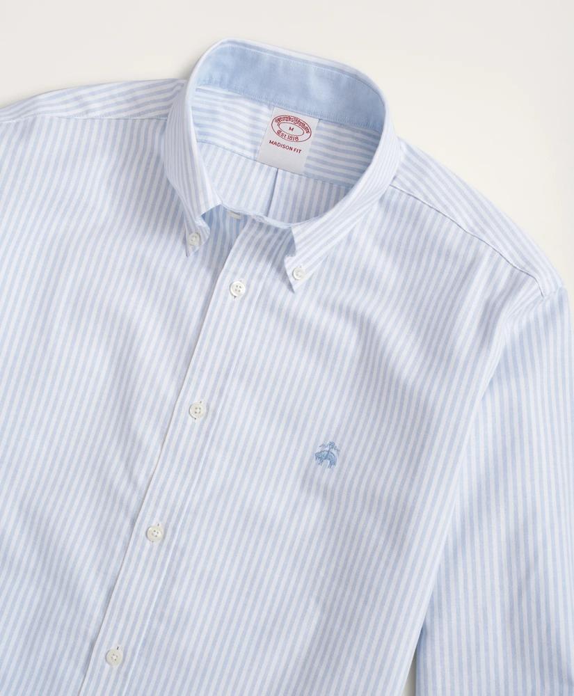 Brooks Brothers Stretch Madison Relaxed-Fit Sport Shirt, Non-Iron Bengal Stripe Oxford