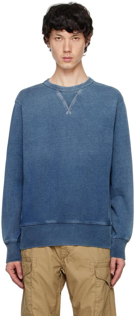 RRL Indigo French Terry Sweatshirt