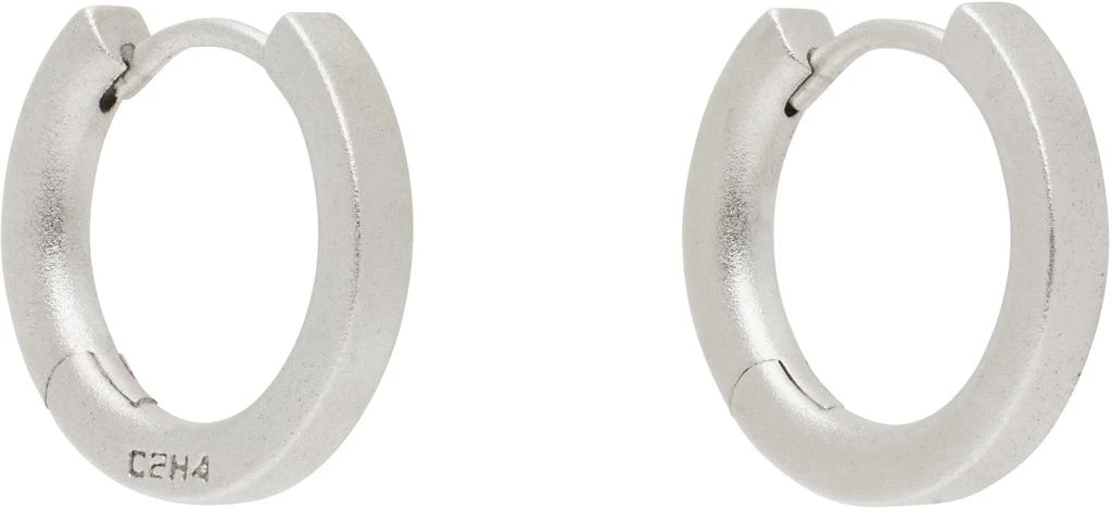 C2H4 Silver Basics Earrings 2