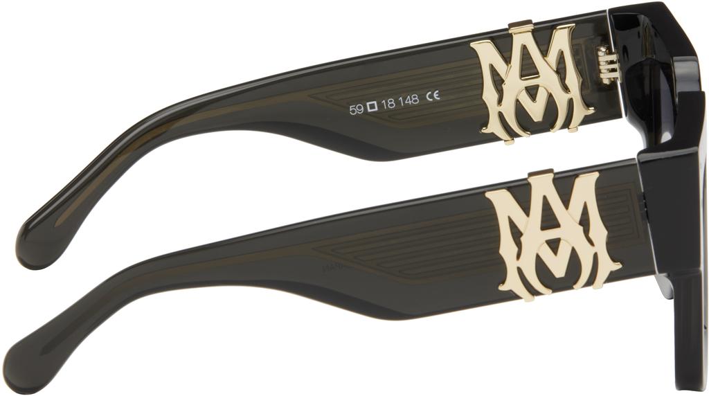 AMIRI Black Jumbo 'MA' Sunglasses - Accessories - Free