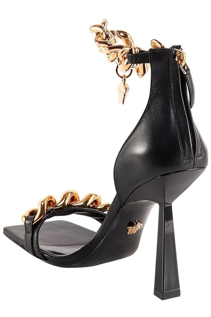 Versace Versace Chain-Embellished Medusa Open Toe Sandals 3