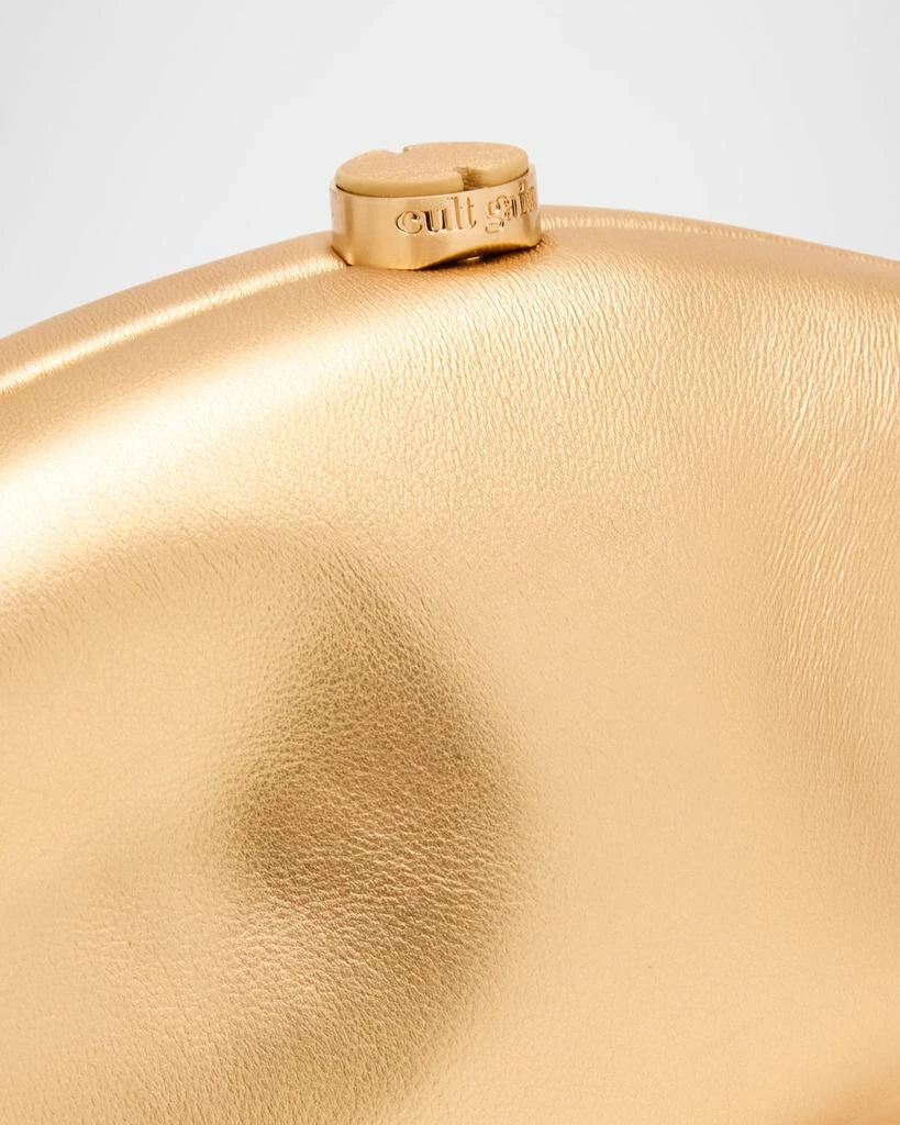 Cult Gaia The Caldera Metallic Leather Clutch Bag 4