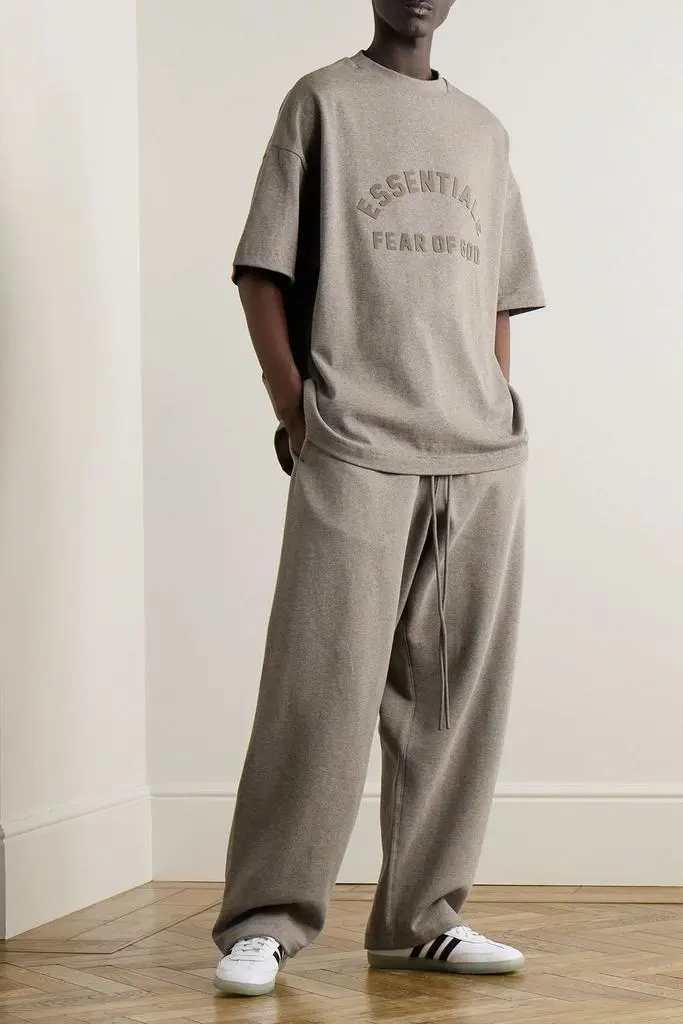 Essentials | Oversized logo-appliquéd cotton-jersey T-shirt