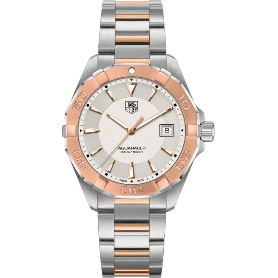 TAG Heuer Aquaracer Quartz 18k Rose Gol,d & Steel  Men's Watch WAY1150.BD0911 1