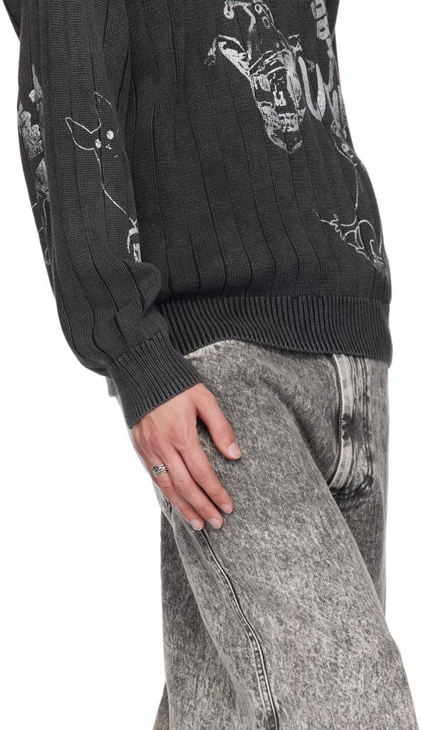 Stolen Girlfriends Club Silver Skeletal Band Ring