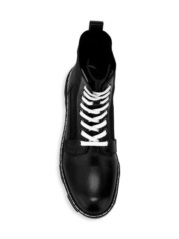 Rag & Bone Shiloh Lace Up Leather Combat Boots 5