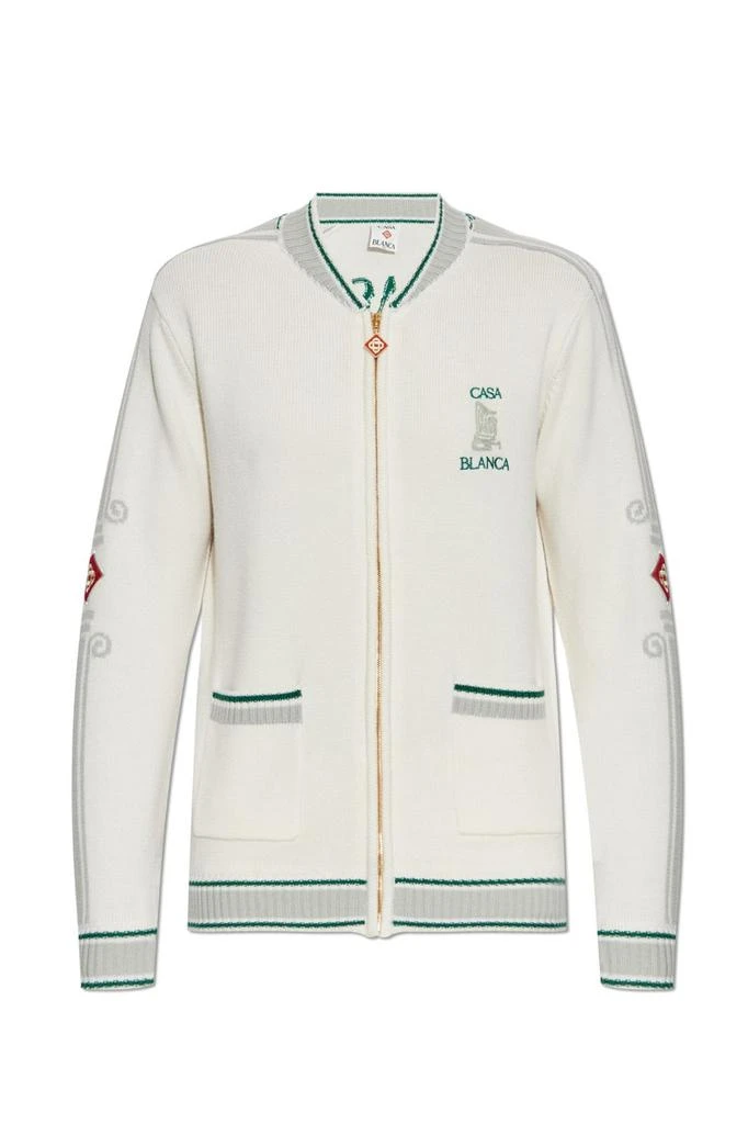 Casablanca Casablanca Logo Patch Knitted Cardigan Beige XL 