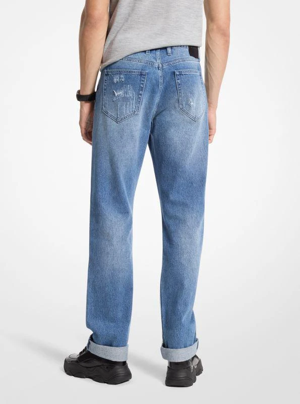 Michael Kors Finn Distressed Denim Jeans 2