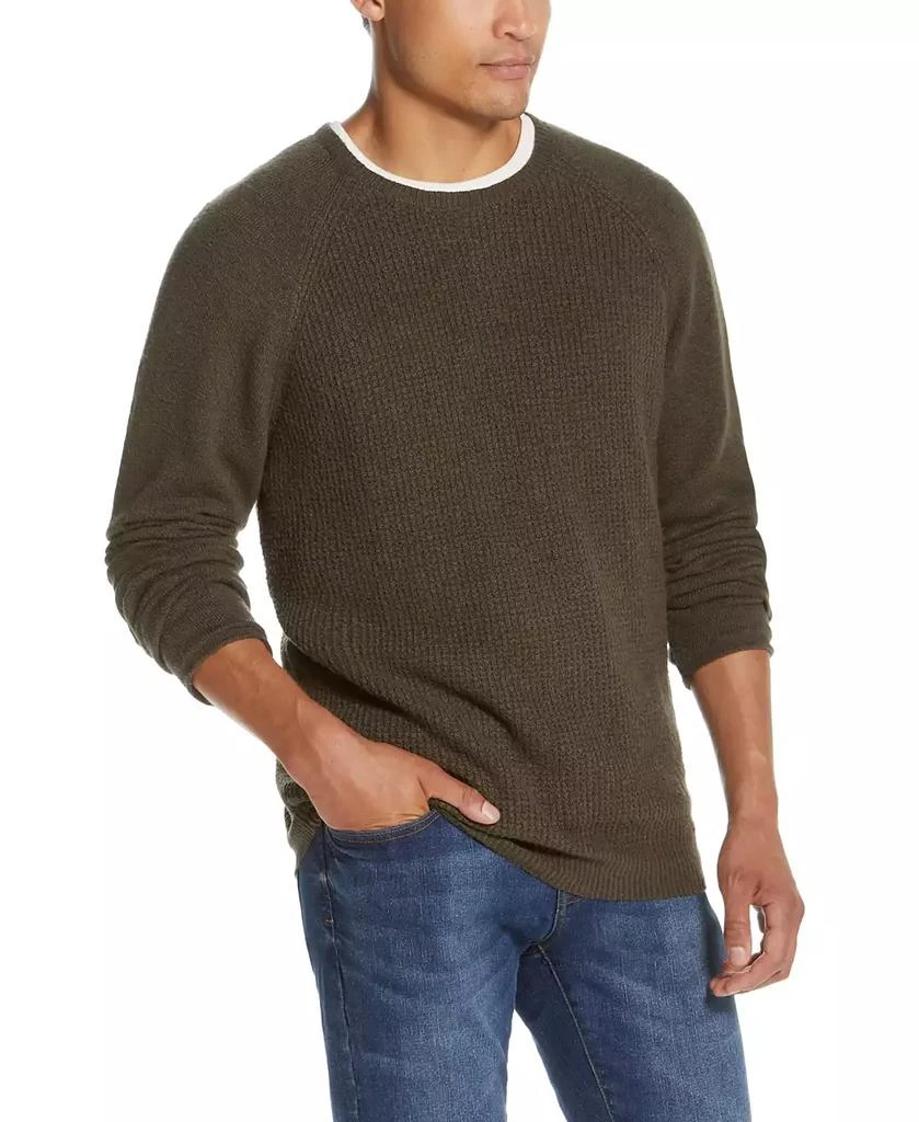 Weatherproof Vintage Men's Waffle Crew Neck Sweater 7