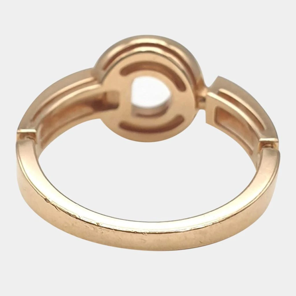 BVLGARI Bulgari Rose Gold Diamond Mother of Pearl Ring US 7.5 2