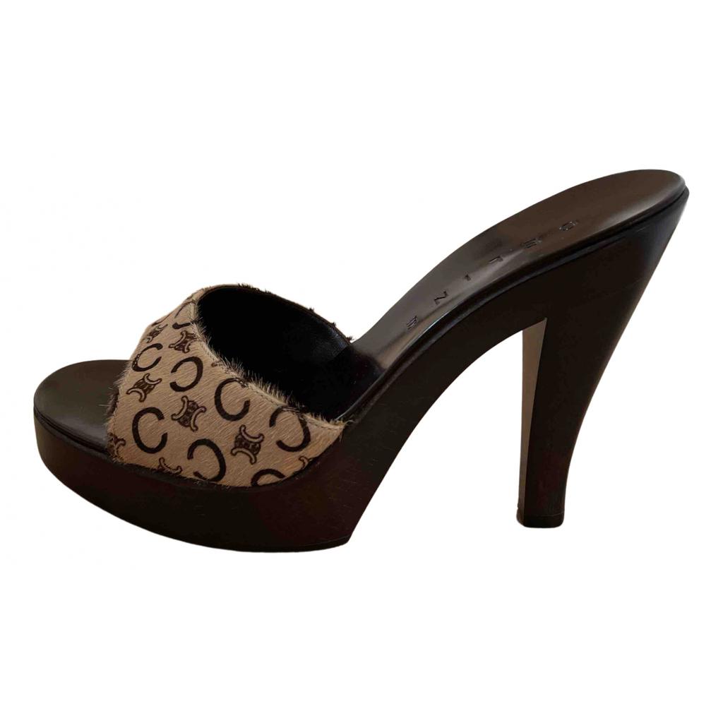 Celine Celine Faux fur sandals