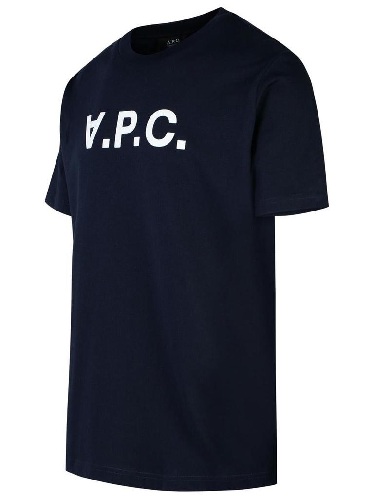 A.P.C. A.P.C. Navy Cotton T-Shirt