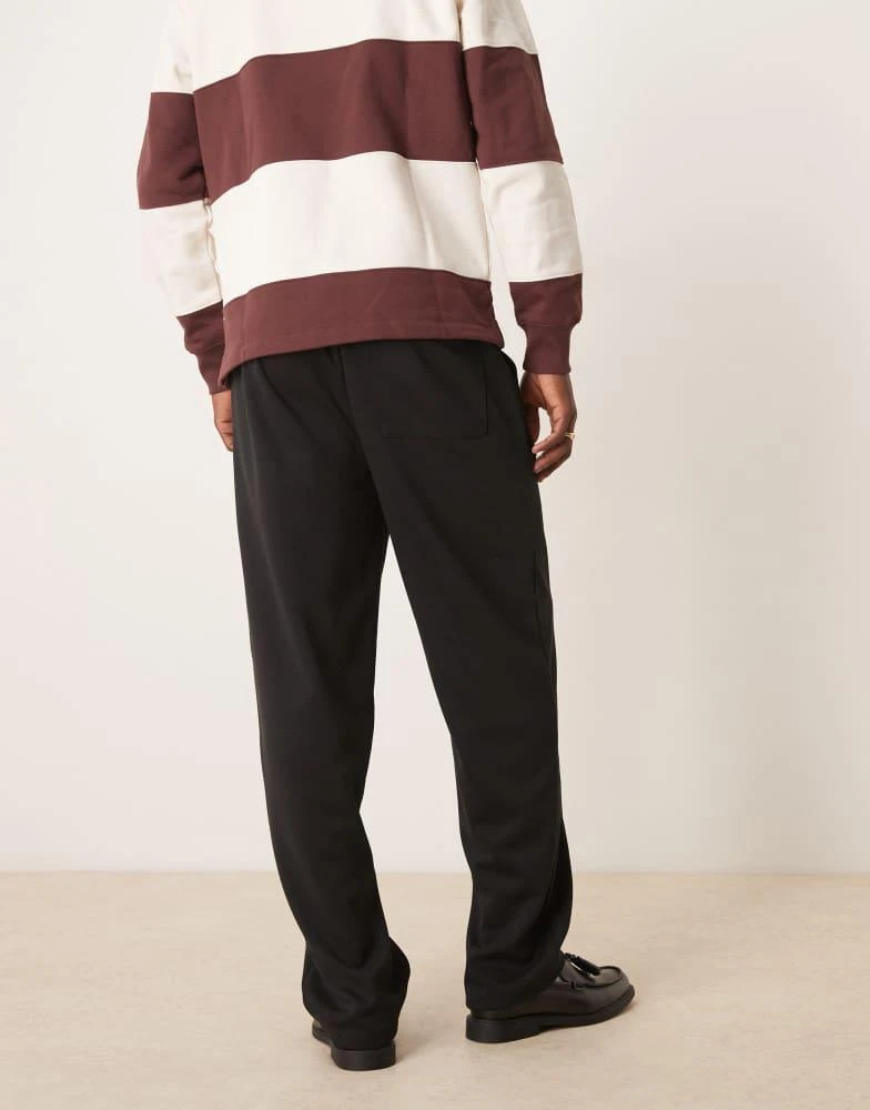 ASOS ASOS DESIGN tapered jogger in scuba in black 3