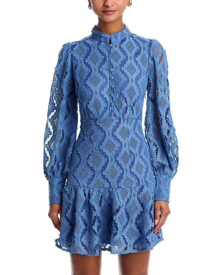 AQUA Wavy Lace Dress - Exclusive 7