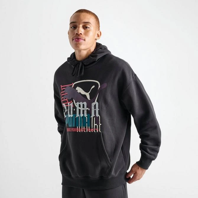 Puma Men's Puma Classics Play Loud Logo Graphic Hoodie 3
