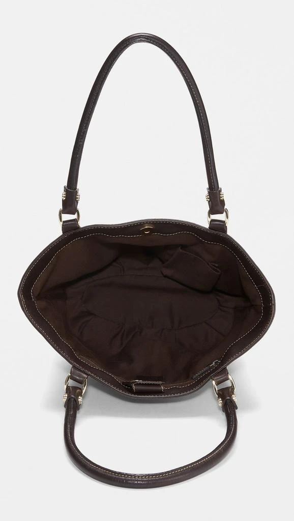 What Goes Around Comes Around Gucci Brown Canvas D-Ring Small Shoulder Bag 4
