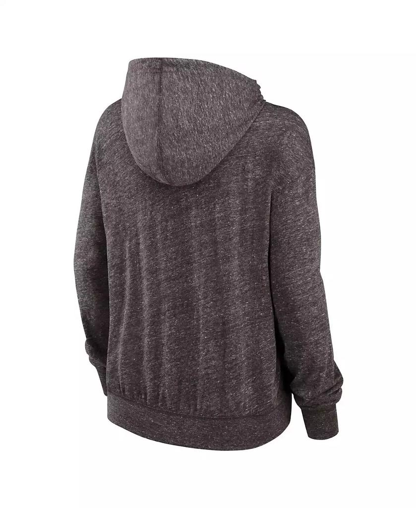 NIKE Women's Brown Distressed Cleveland Browns Plus Size Gym Vintage-Like Pullover Hoodie