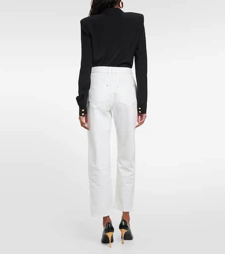 Balmain High-rise straight jeans 3