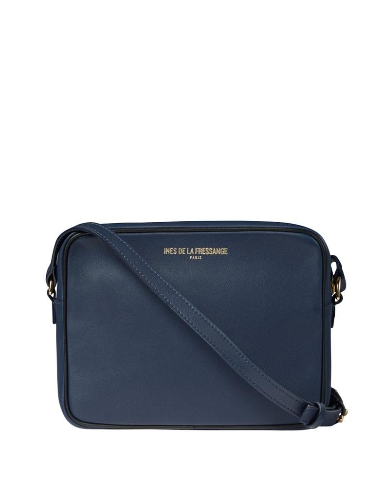 INES DE LA FRESSANGE Marcia bag navy blue and black border