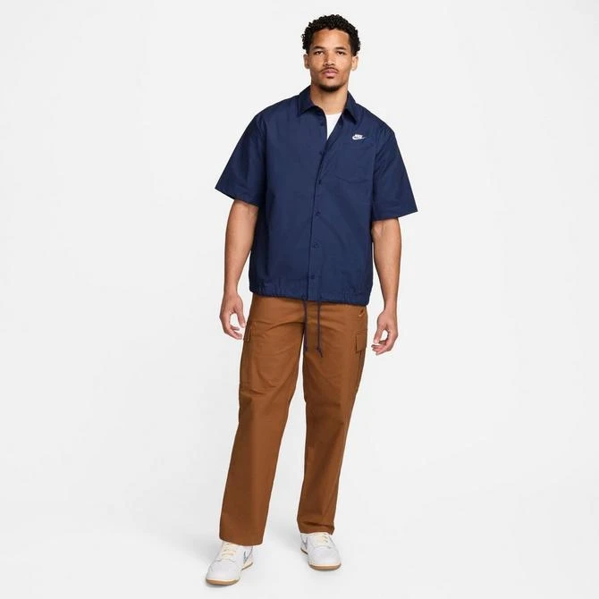 NIKE Men's Nike Club Oxford Button-Down Short-Sleeve Shirt 3