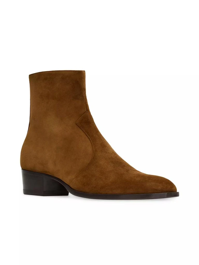 Yves Saint Laurent Wyatt Boots In Suede 4