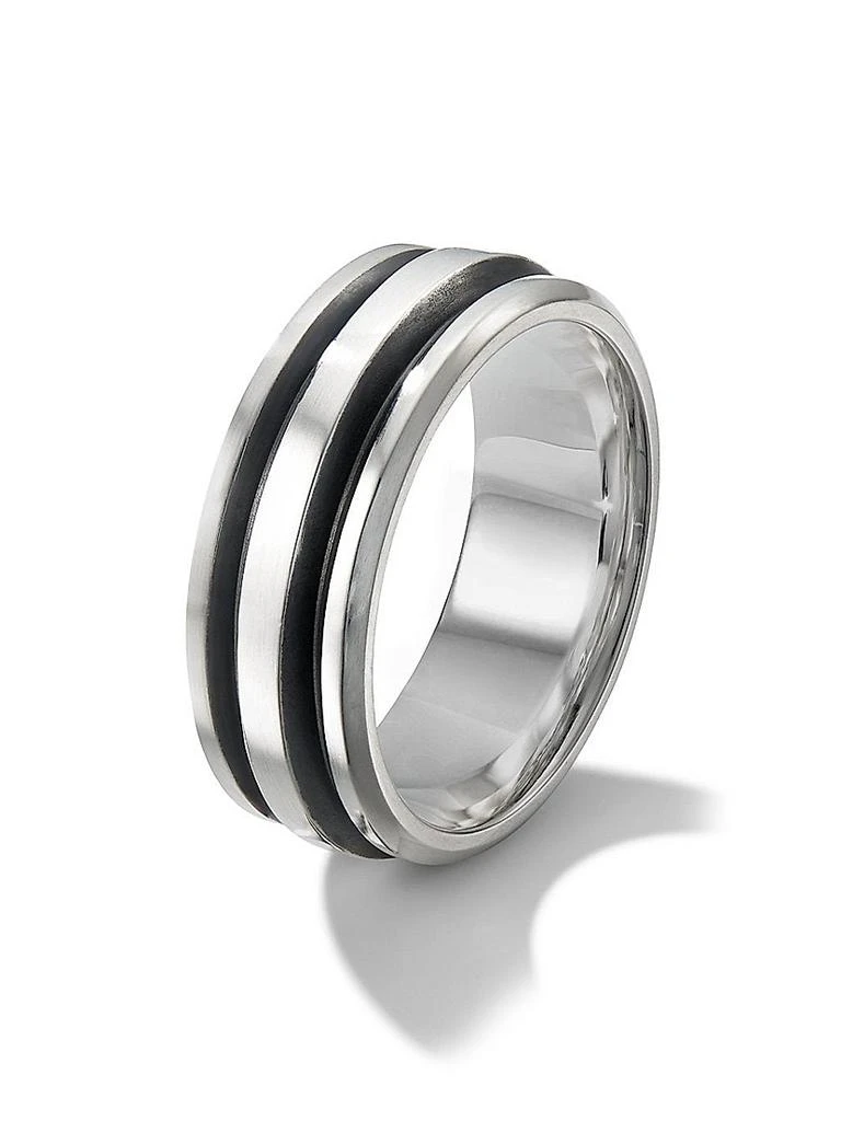 David Yurman Deco Band Ring in Sterling Silver, 8.5MM 3
