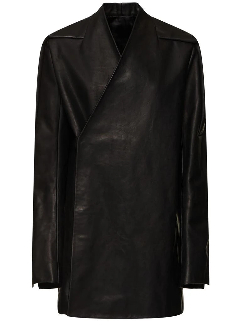 Rick Owens Officer Leather Jacket 1