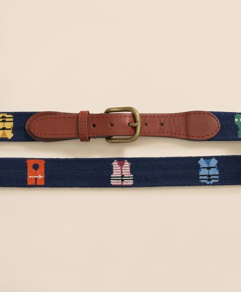 Brooks Brothers Smathers & Branson Needlepoint Life Vest Belt 2