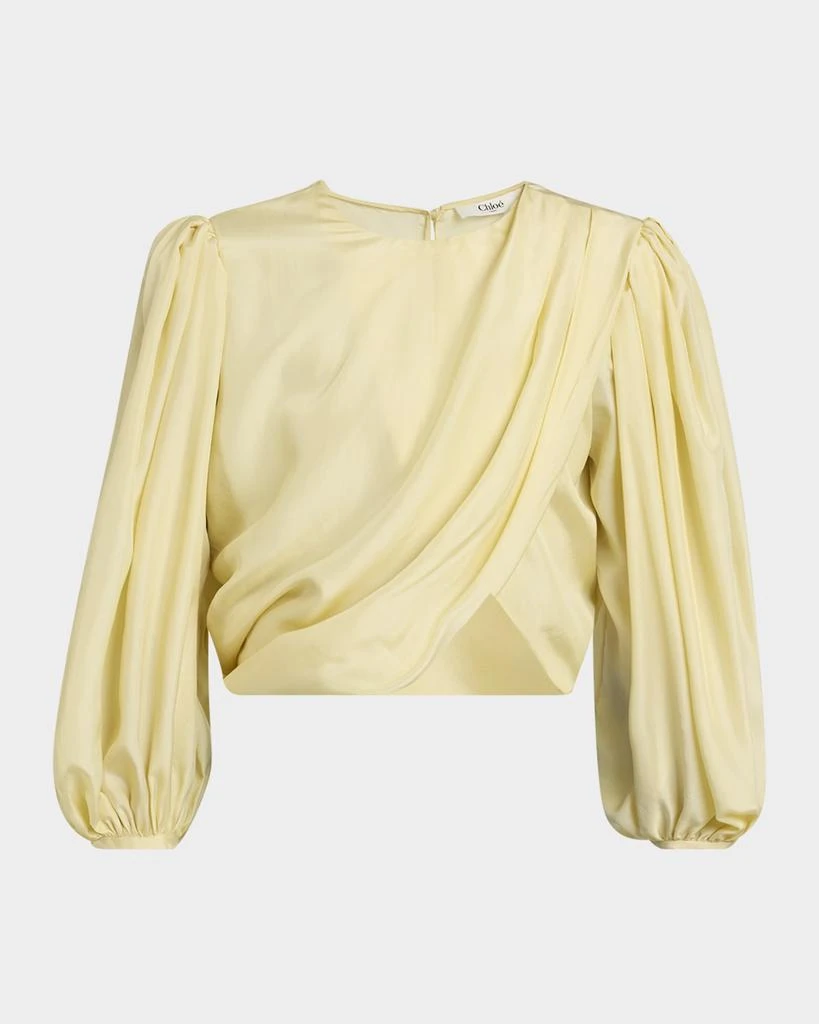Chloé Draped Cropped Top 1