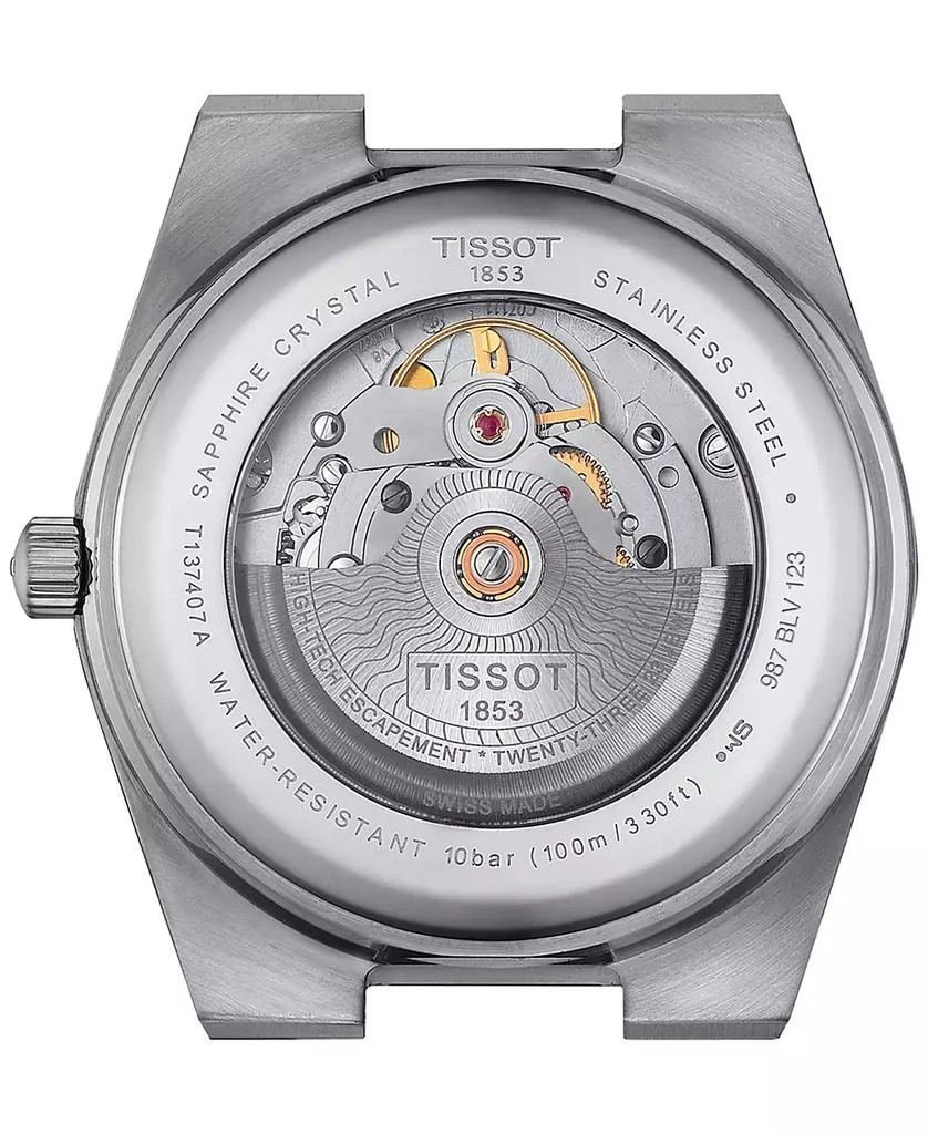 Tissot Men's Swiss Automatic PRX Powermatic 80 Blue Leather Strap Watch 40mm 3