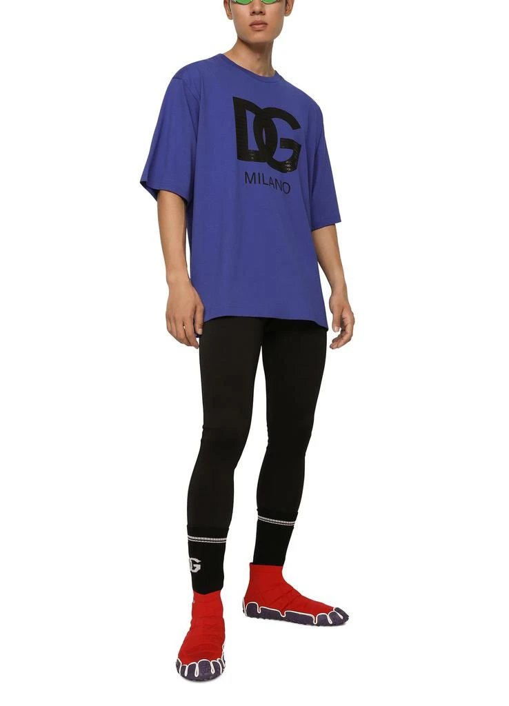 Dolce & Gabbana Cotton T-shirt with DG Milano print 4