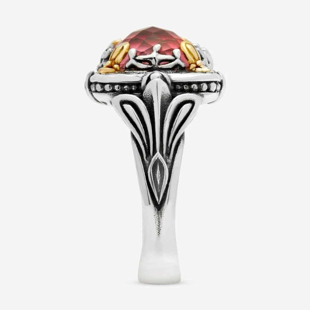 Konstantino Konstantino Gen K Sterling Silver and 18K Yellow Gold Tulite Doublet Ring sz 6 DKJ936-548 S6 3