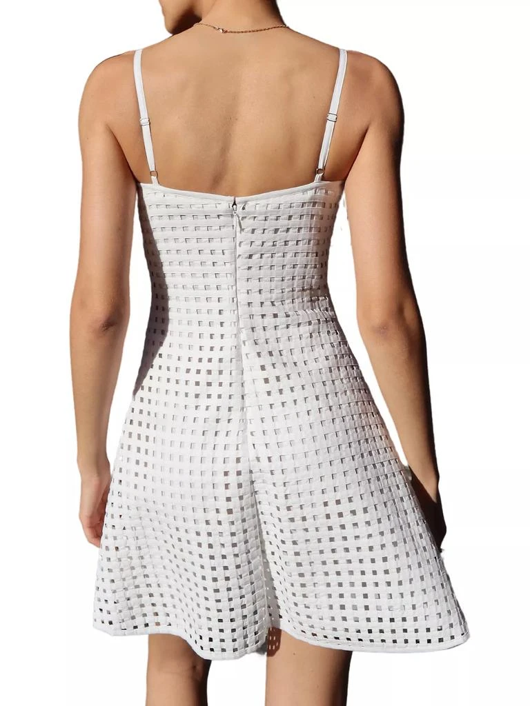 Cynthia Rowley Linen Lattice Minidress 4