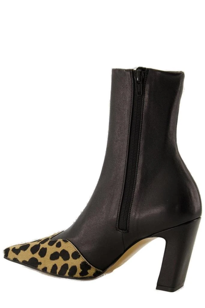 Khaite Khaite Nevada Leopard Printed Ankle Boots 3