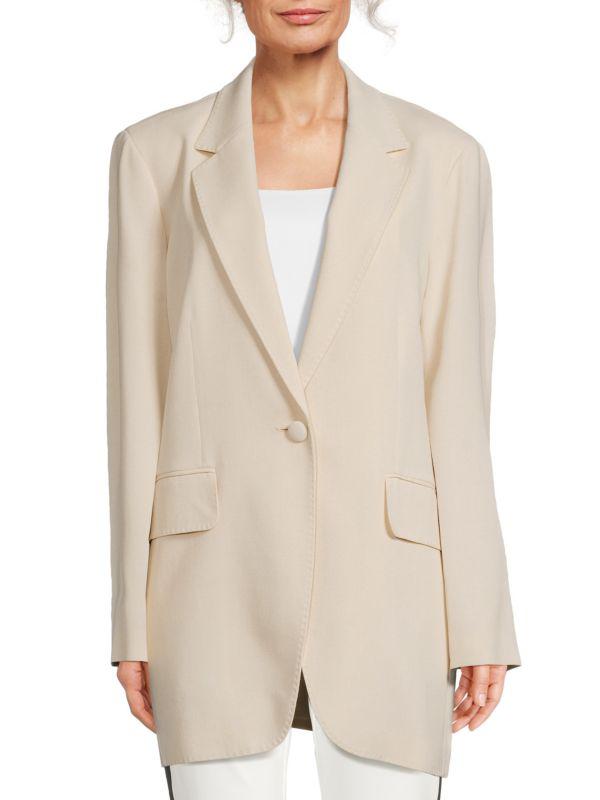 Lafayette 148 New York Wool Blend Oversized Blazer